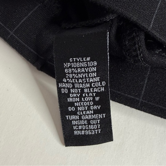 ANTHRO x SANCTUARY 26” Waist Grease Windowpane Pointe Grey Black leggings Small - Picture 13 of 16